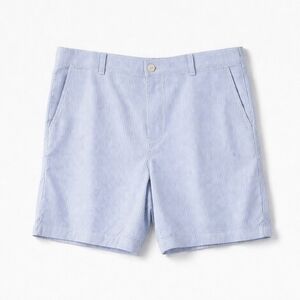 Tommy Hilfiger Shorts Mens 42 X 9 Seersucker Blue White Stripe Flat Front Preppy